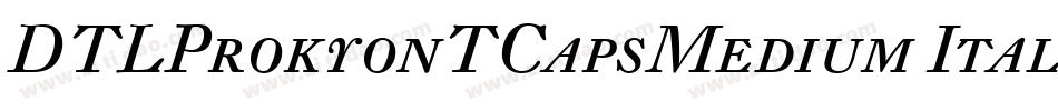 DTLProkyonTCapsMedium Italic字体转换